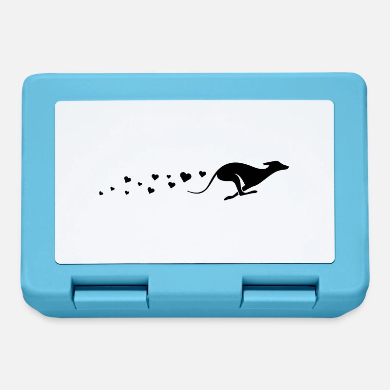 Windhund Liebe – Sighthound Love - Lunchbox - sapphire blue
