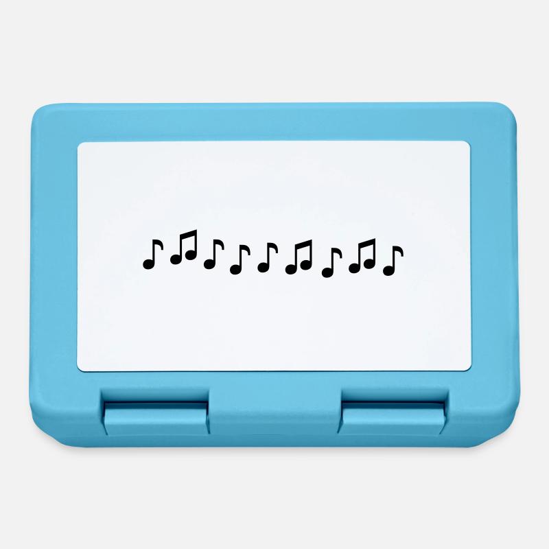 Musical Notes - Lunchbox - sapphire blue