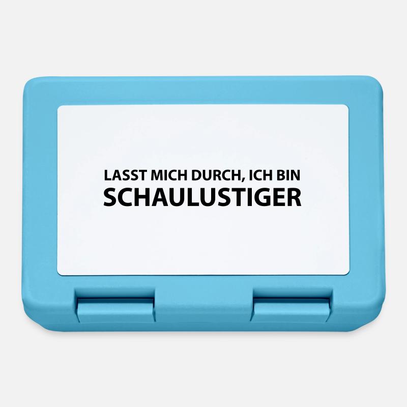 schaulustiger - Brotdose - Saphirblau