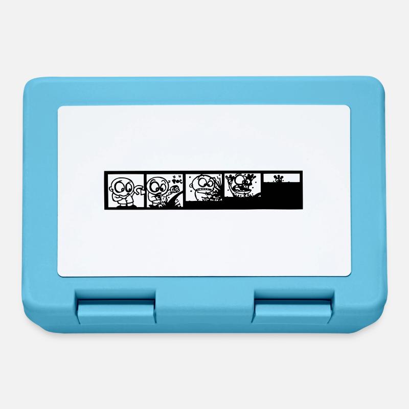 comics strip ink - Lunchbox - sapphire blue