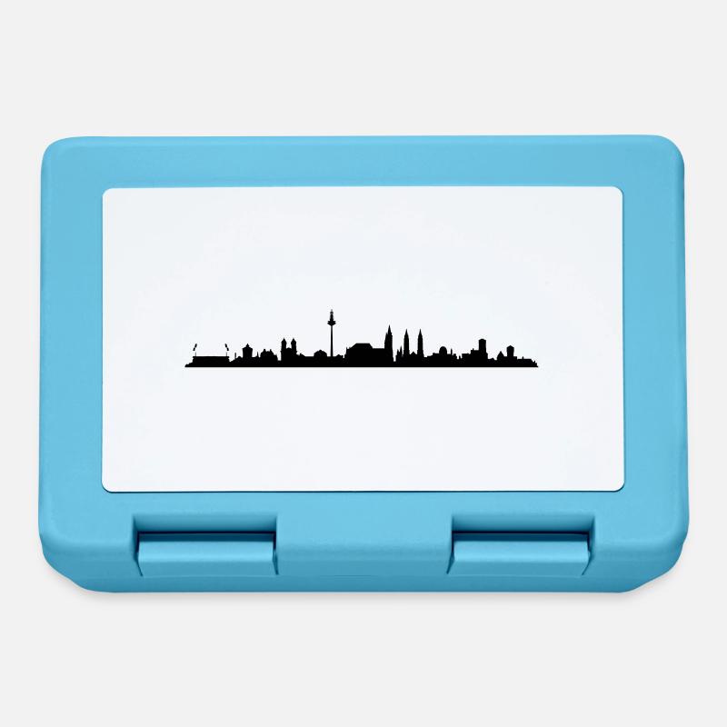 Skyline - Nürnberg - Brotdose - Saphirblau