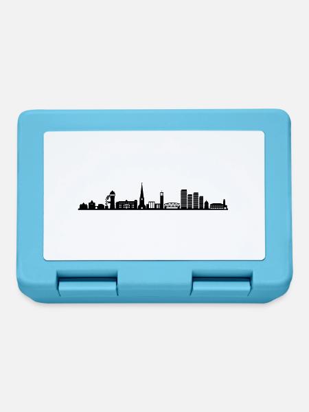 Skyline - Mülheim Ruhr - Brotdose - Saphirblau