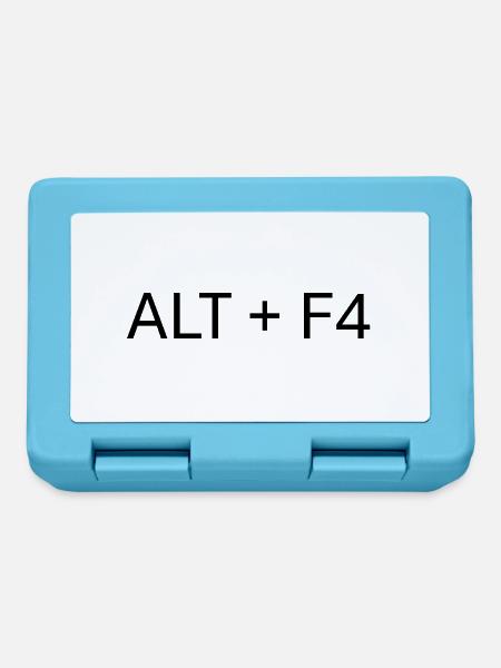 ALT + F4: Der ultimative Gamer-Abbruch - Brotdose - Saphirblau