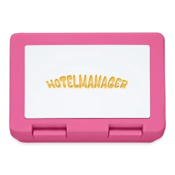 Emploi Directeur d’hôtel - Boîte à goûter - rose - Devant