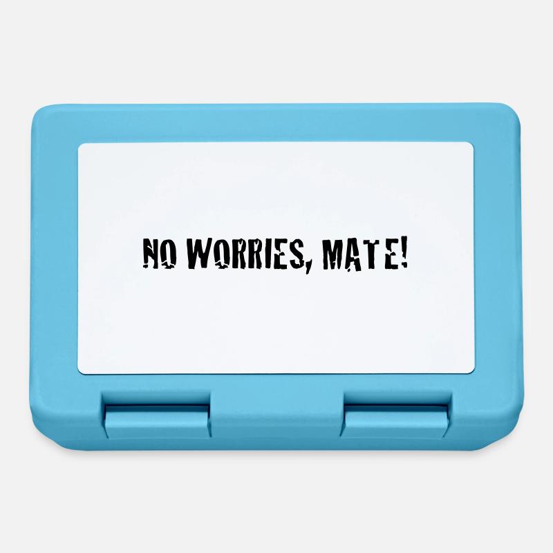 no worries mate ! - Boîte à goûter - bleu saphir