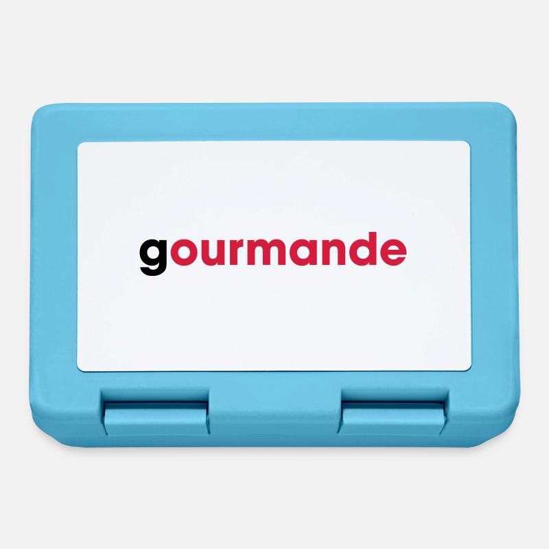 gourmande - Boîte à goûter - bleu saphir
