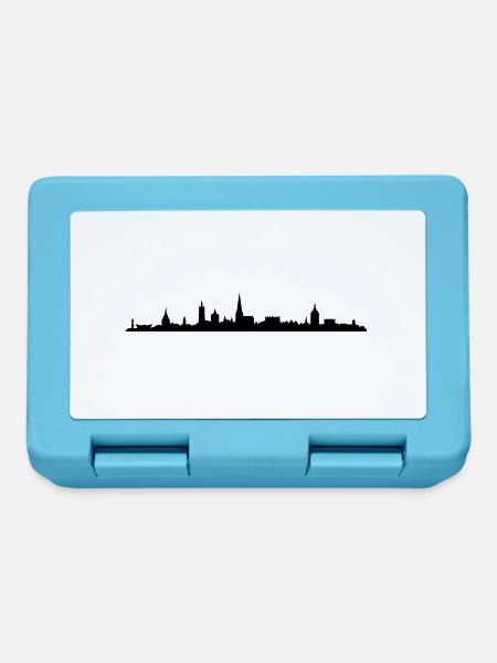 Skyline Rostock - Brotdose - Saphirblau