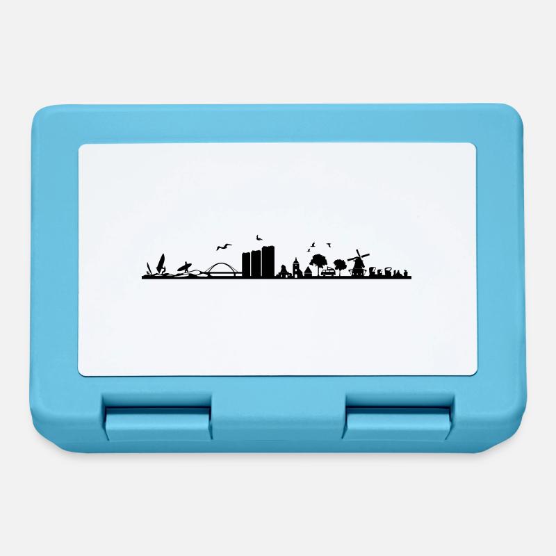 Skyline - Küste Fehmarn - Brotdose - Saphirblau
