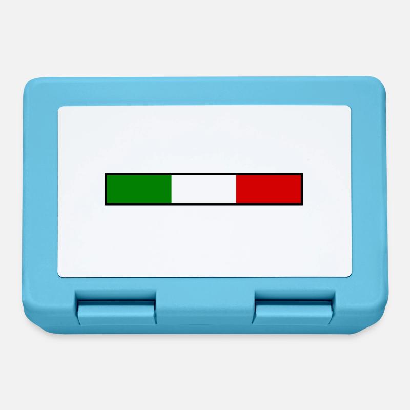 Italie drapeau - Boîte à goûter - bleu saphir
