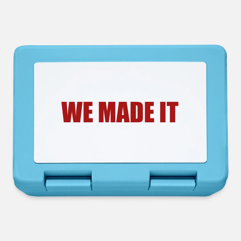 we made it - Brotdose - Saphirblau