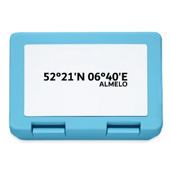 Coordonnées d’Almelo - Boîte à goûter - bleu saphir - Devant