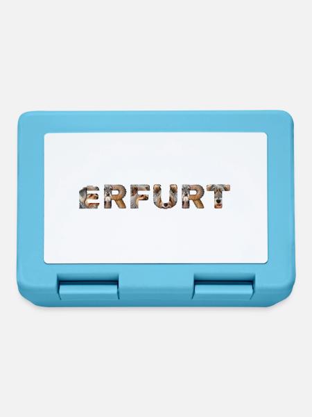 Erfurt Hund - Brotdose - Saphirblau