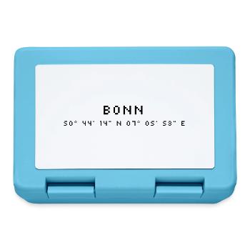 Coordonnées Bonn - Boîte à goûter - bleu saphir - Devant