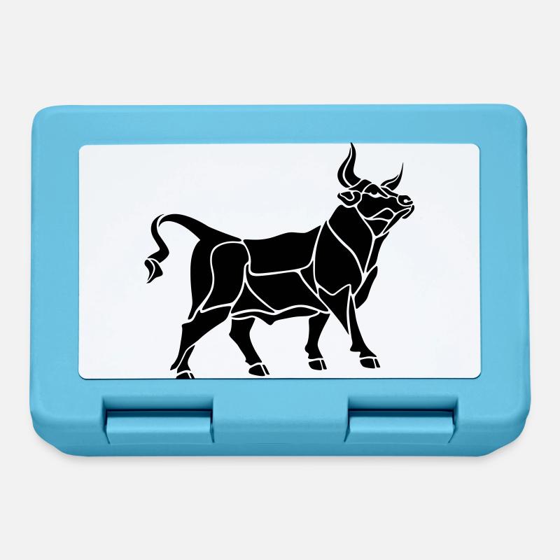 Taureau zodiaque - Boîte à goûter - bleu saphir