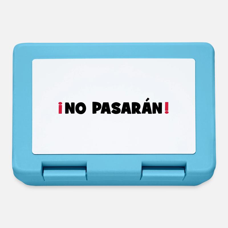 No Pasaran - Sie kommen nicht durch! - Brotdose - Saphirblau