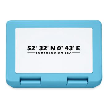 Southend-on-Sea coordinates - Lunchbox - sapphire blue - Front