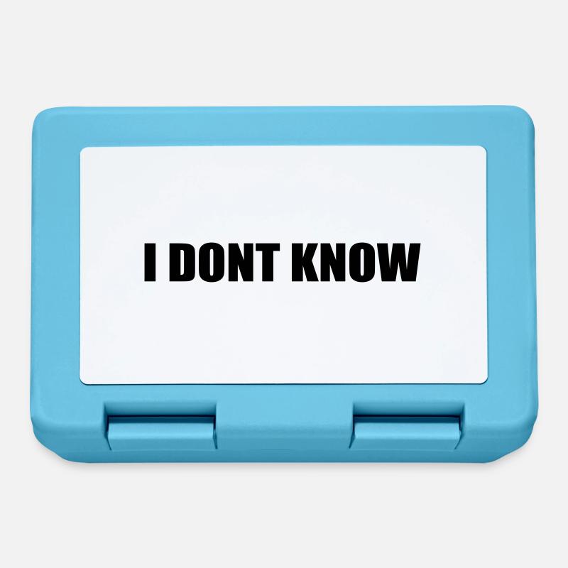 I dont know - Brotdose - Saphirblau