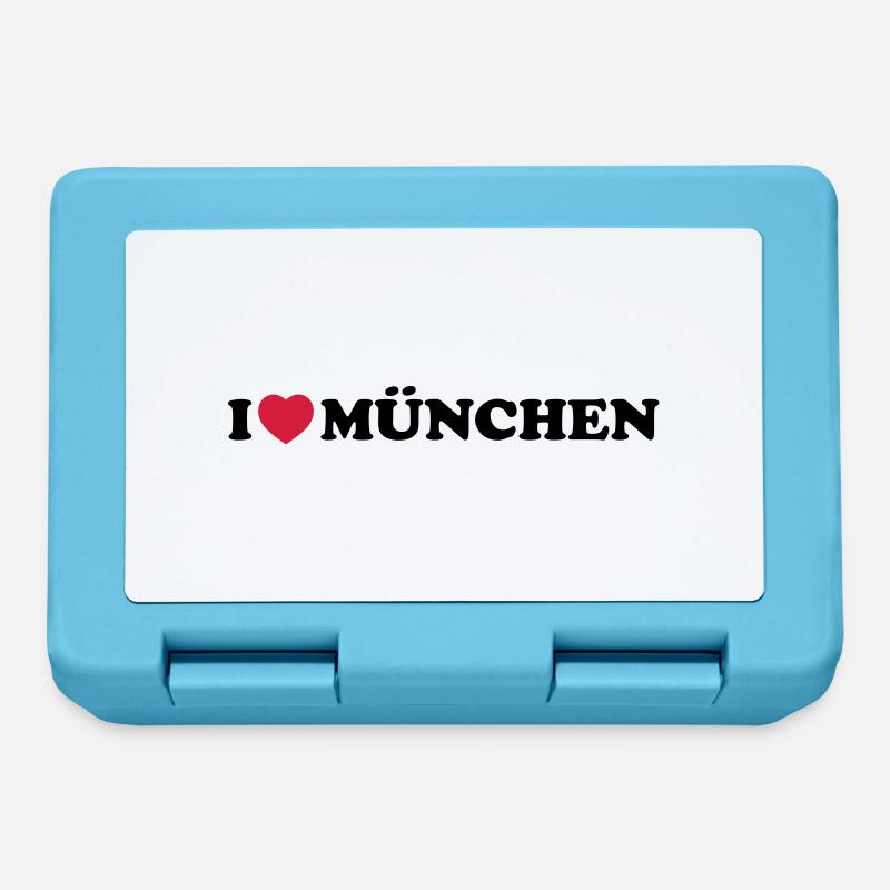 i love Munchen - Brotdose - Saphirblau