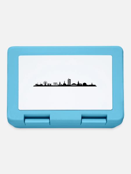 Skyline - Bochum - Brotdose - Saphirblau