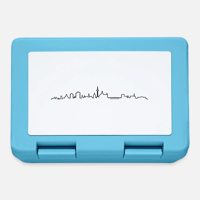 Skyline - Mannheim - Brotdose - Saphirblau