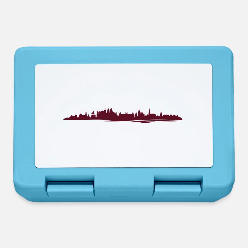 Skyline - Schwerin - Brotdose - Saphirblau