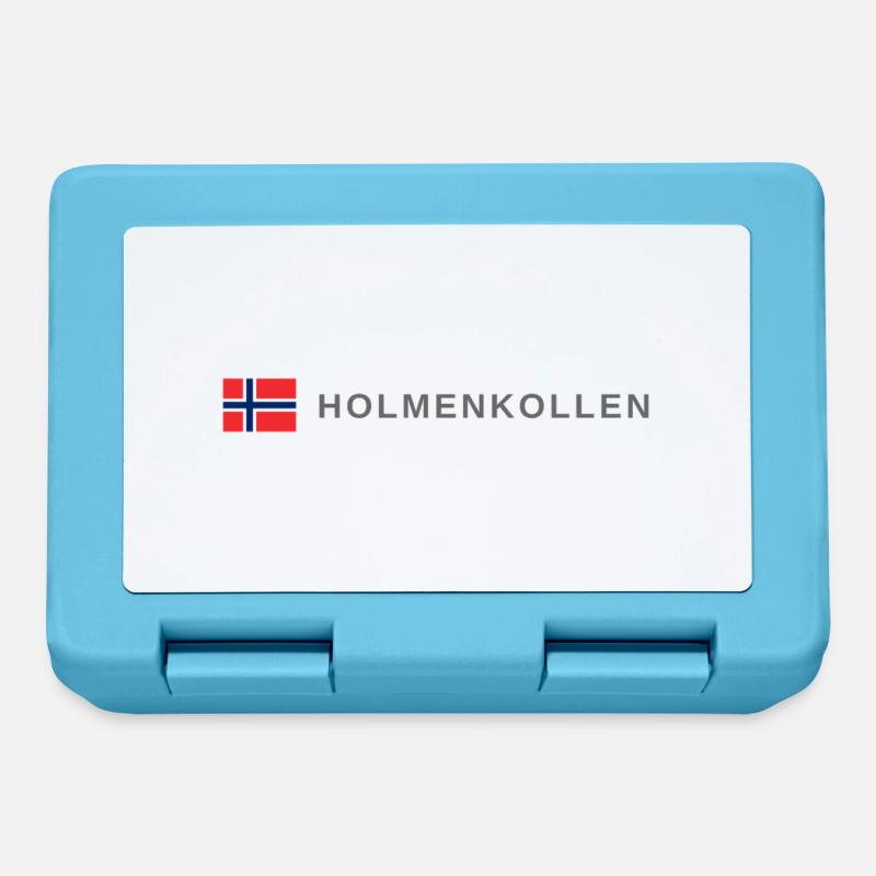 Holmenkollen Norwegen - Brotdose - Saphirblau