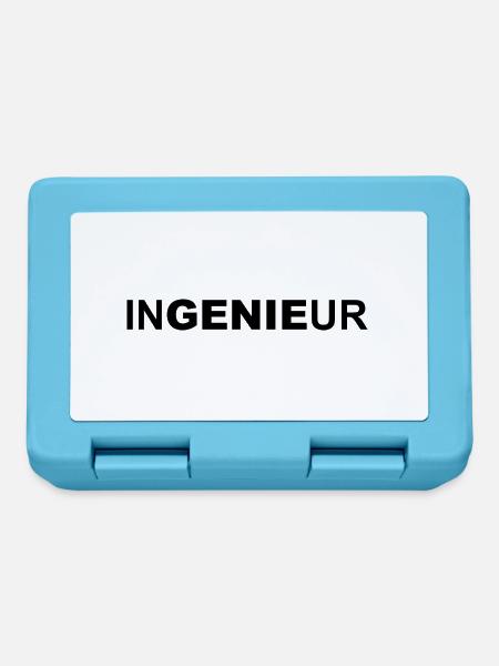 In jedem Ingenieur steckt ein Genie - Brotdose - Saphirblau