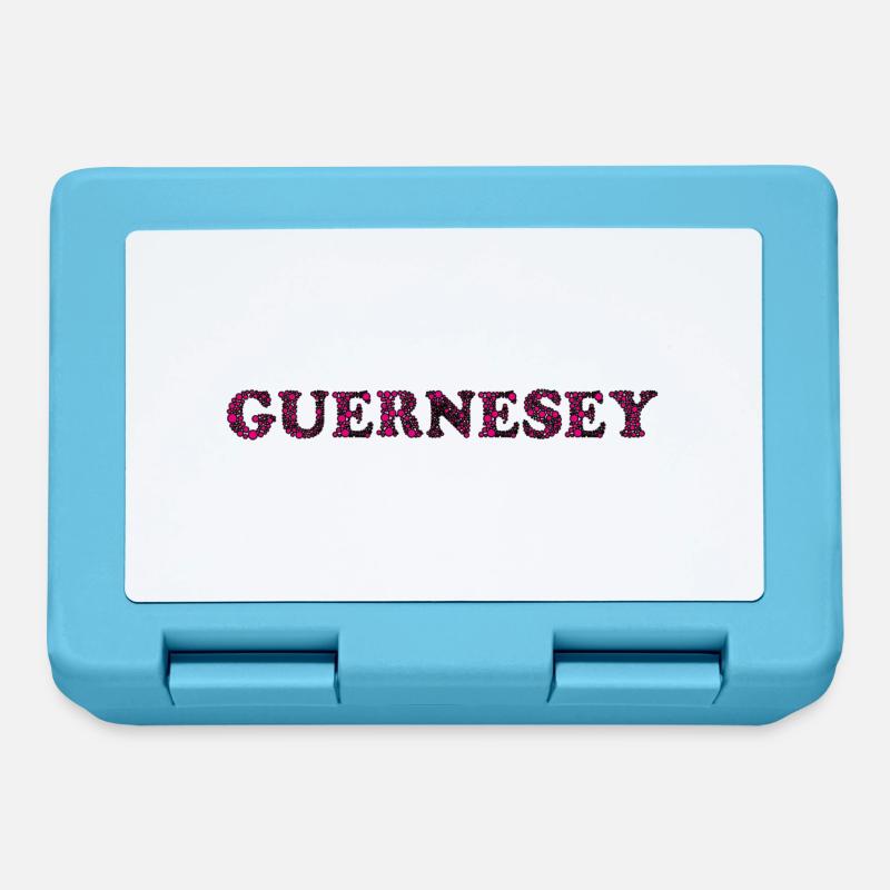 GUERNESEY. ROYAUME-UNI. ANGLETERRE. VOYAGE - Boîte à goûter - bleu saphir