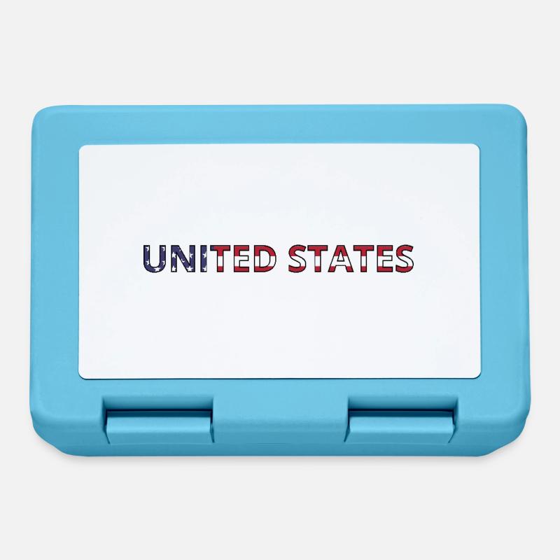 Drapeau United State - Boîte à goûter - bleu saphir