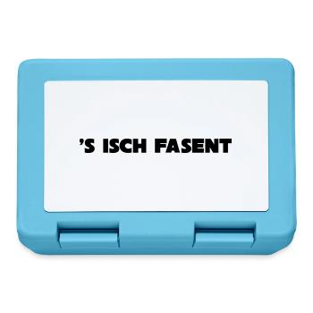 s isch ***FASENT*** - Brotdose - Saphirblau - Vorne