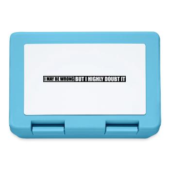 I may be wrong - Lunchbox - sapphire blue - Front