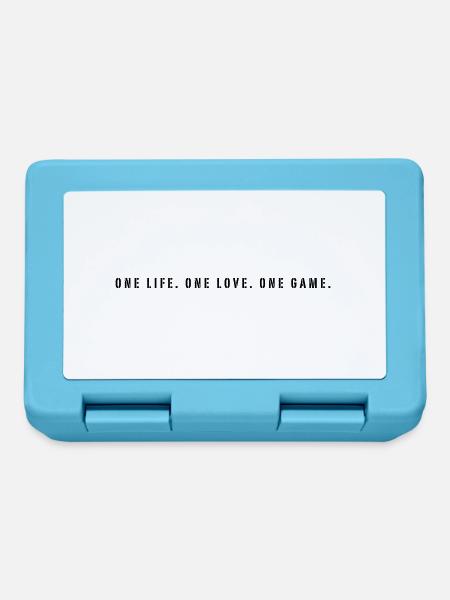 One Life. One Love. One Game. - Brotdose - Saphirblau
