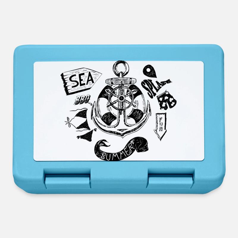 Summer and Sea - Boîte à goûter - bleu saphir