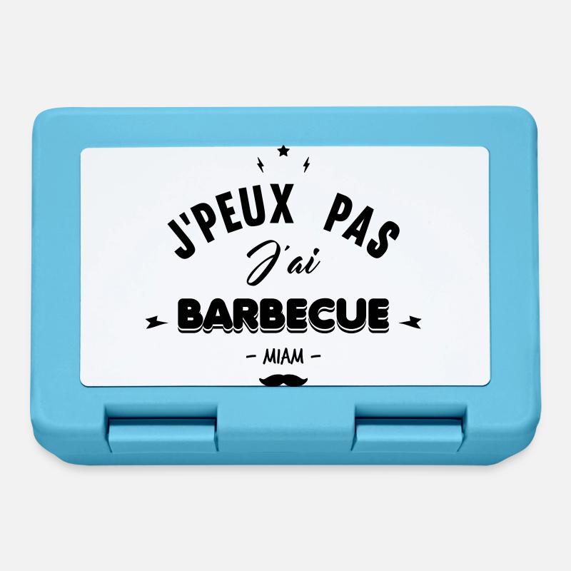 j'peux pas j'ai barbecue - Boîte à goûter - bleu saphir