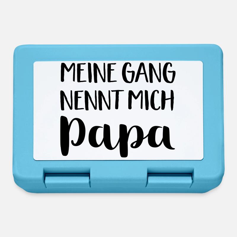 Papa - Brotdose - Saphirblau