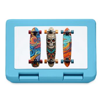 Conception cool du longboard - Boîte à goûter - bleu saphir - Devant