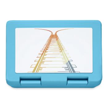 Railroad Vintage Look - Lunchbox - sapphire blue - Front