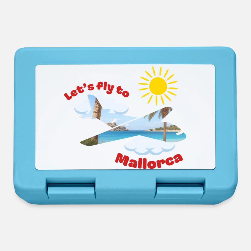 Let's fly to Mallorca - Brotdose - Saphirblau