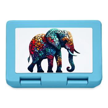 Elefant - Brotdose - Saphirblau - Vorne