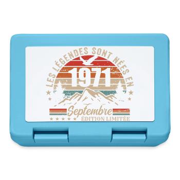 légendaire depuis septembre 1971 | septembre 1971 - Boîte à goûter - bleu saphir - Devant