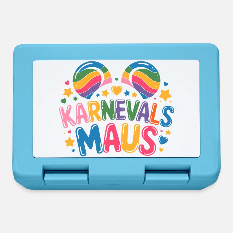 Karnevalsmaus Karneval Köln Kölner Karnevals Maus - Brotdose - Saphirblau