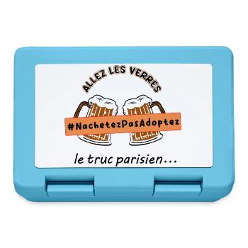 Allez_les_verres_hashtag_adoption_animale - Lunchbox - sapphire blue - Front