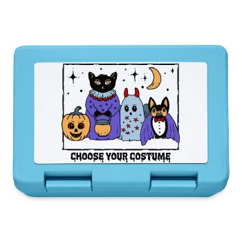 Niedliche Halloween Kostümparty  - Brotdose - Saphirblau - Vorne