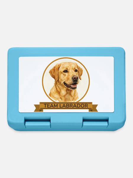 Team Labrador Retriever - Brotdose - Saphirblau