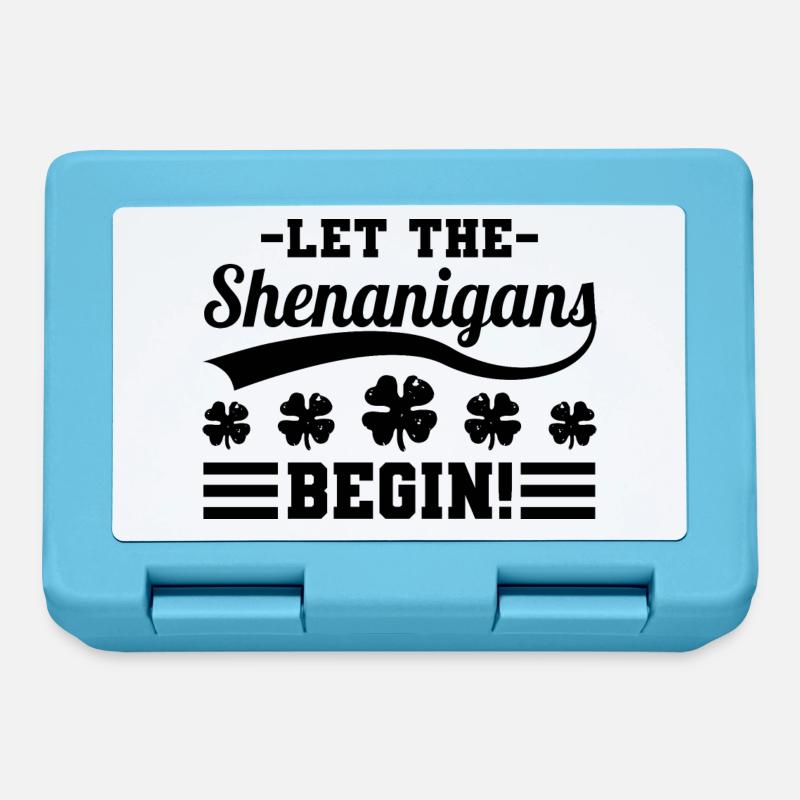 Let the Shenanigans begin Irish saying Klee - Lunchbox - sapphire blue