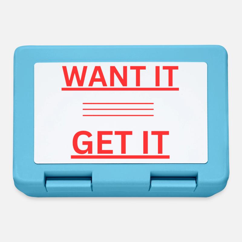 WANT IT GET IT - Brotdose - Saphirblau