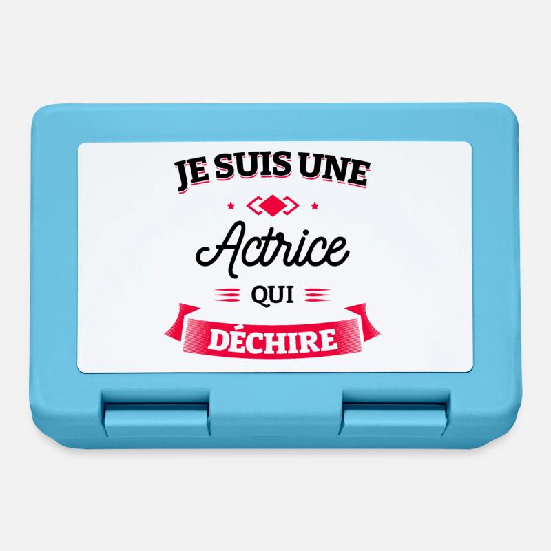 ACTRICE QUI DÉCHIRE - Boîte à goûter - bleu saphir