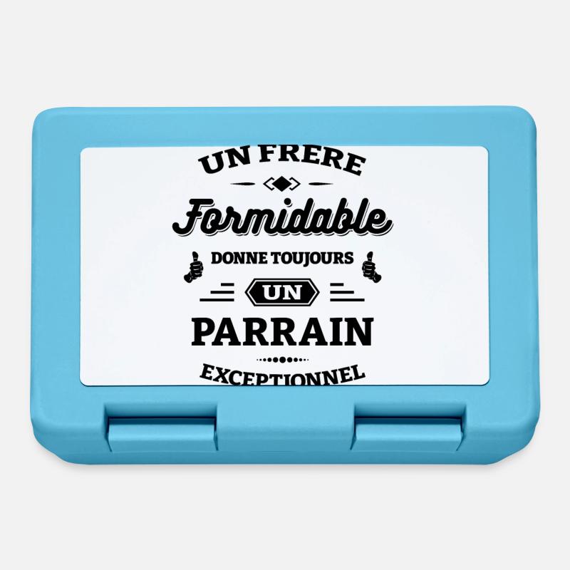 FRÈRE FORMIDABLE - PARRAIN EXCEPTIONNEL - Boîte à goûter - bleu saphir