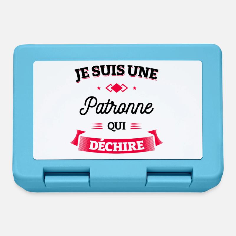 PATRONNE QUI DÉCHIRE - Boîte à goûter - bleu saphir