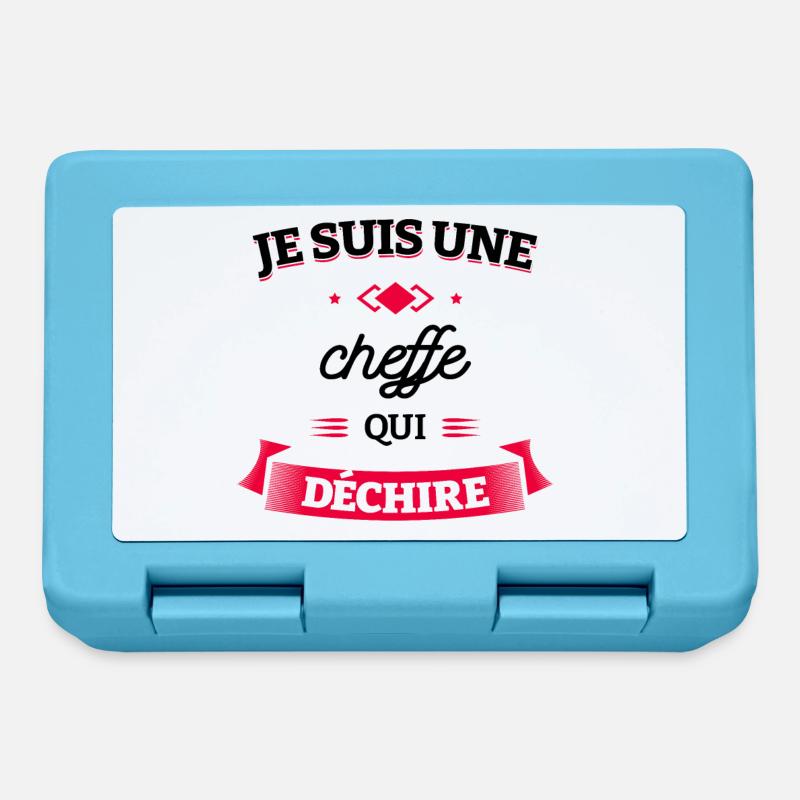 CHEFFE QUI DÉCHIRE - Boîte à goûter - bleu saphir